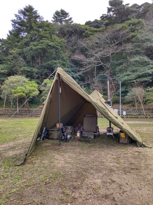 悪天候の合間の好天気予報に👍 十神山・なぎさ公園 ソロキャンプ 区画サイト マッサンさんのキャンプブログ CAMPiii（キャンピー） -キャンプ専用SNS キャンプのすべてがここに集まる-