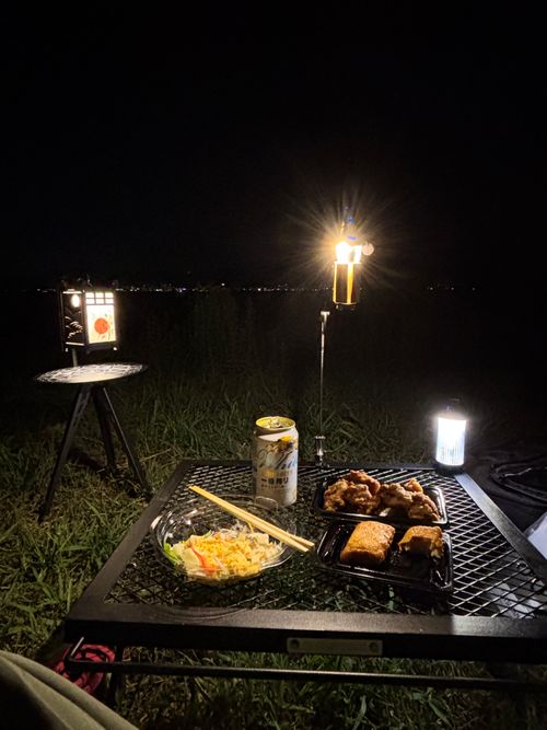 夏の終わりのハーモニー 湖岸緑地 北山田3 ソロキャンプ フリーサイト とのさんのキャンプブログ CAMPiii(キャンピー) -キャンプ専用SNS キャンプのすべてがここに集まる-