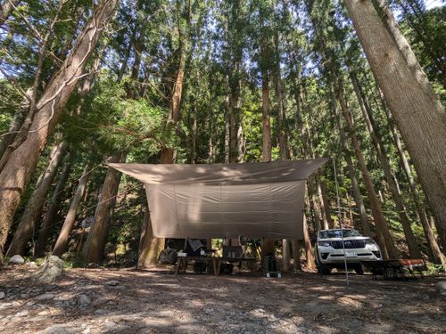 真夏の川でデイキャンプ Ogawa. Camp Field グループキャンプ フリーサイト オートサイト ちあさんのキャンプブログ CAMPiii（キャンピー） -キャンプ専用SNS キャンプのすべてがここに集まる-
