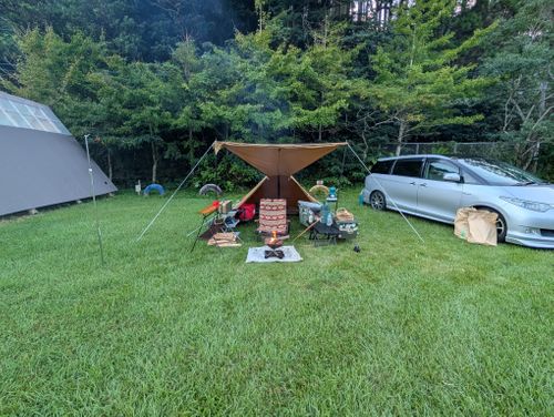 初の九州上陸 うしおのもりキャンプ場 ソロキャンプ 区画サイト ともっちさんのキャンプブログ CAMPiii(キャンピー) -キャンプ専用SNS キャンプのすべてがここに集まる-