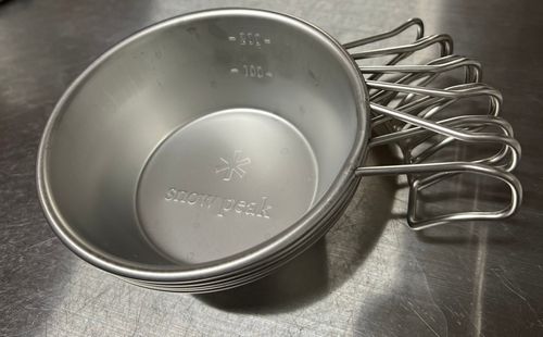 snow peak スノーピーク クッキング シェラカップ 庭キャン+さんのキャンプギア CAMPiii（キャンピー） -キャンプ専用SNS キャンプのすべてがここに集まる-