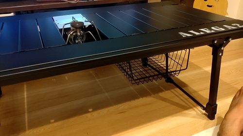 Alpenoutdoors ファニチャー テーブル ひげさんさんのキャンプギア CAMPiii（キャンピー） -キャンプ専用SNS キャンプのすべてがここに集まる-