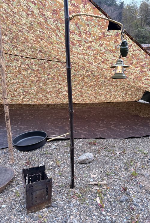 ハンドメイド その他 焚き火ハンガー camping roll♪さんのキャンプギア CAMPiii（キャンピー） -キャンプ専用SNS キャンプのすべてがここに集まる-