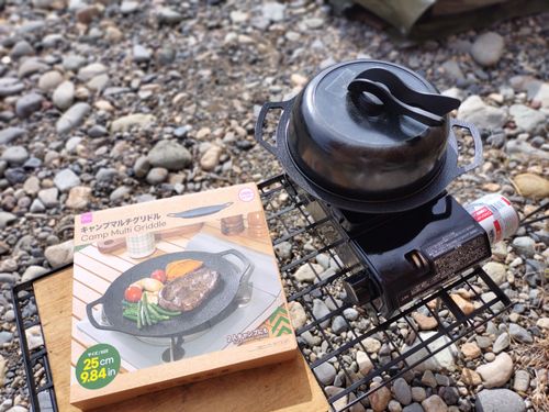 DAISO クッキング フライパン たかたかぽんたさんのキャンプギア CAMPiii（キャンピー） -キャンプ専用SNS キャンプのすべてがここに集まる-