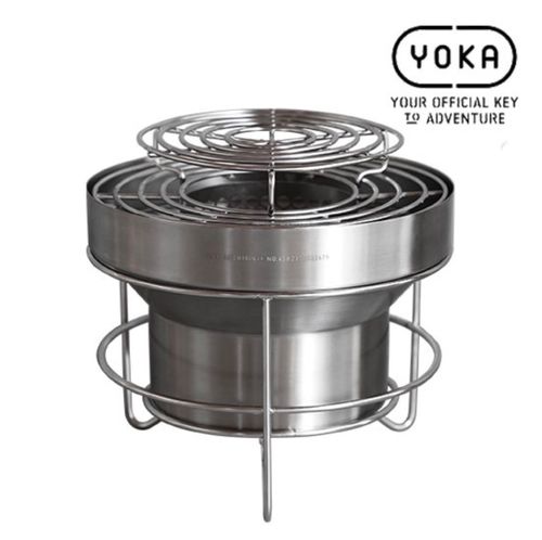 YOKA ヒーティング グリル わらびもちさんのキャンプギア CAMPiii（キャンピー） -キャンプ専用SNS キャンプのすべてがここに集まる-