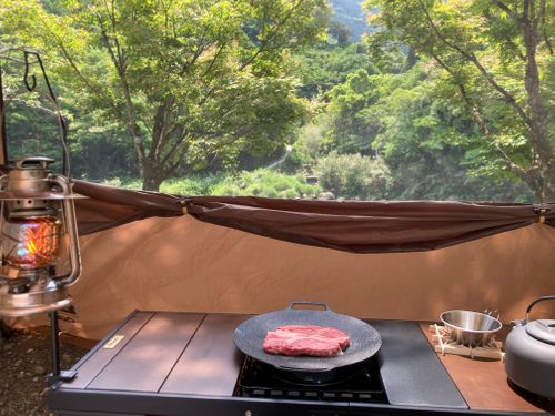 ニトリ クッキング 鉄板 camping roll♪さんのキャンプギア CAMPiii(キャンピー) -キャンプ専用SNS キャンプのすべてがここに集まる-