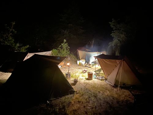 テント・タープ BUSH ECOLOGY NOKI KFFKFF Enclosed Pavilion, 12 x 12 ft, Hexagonal Instant